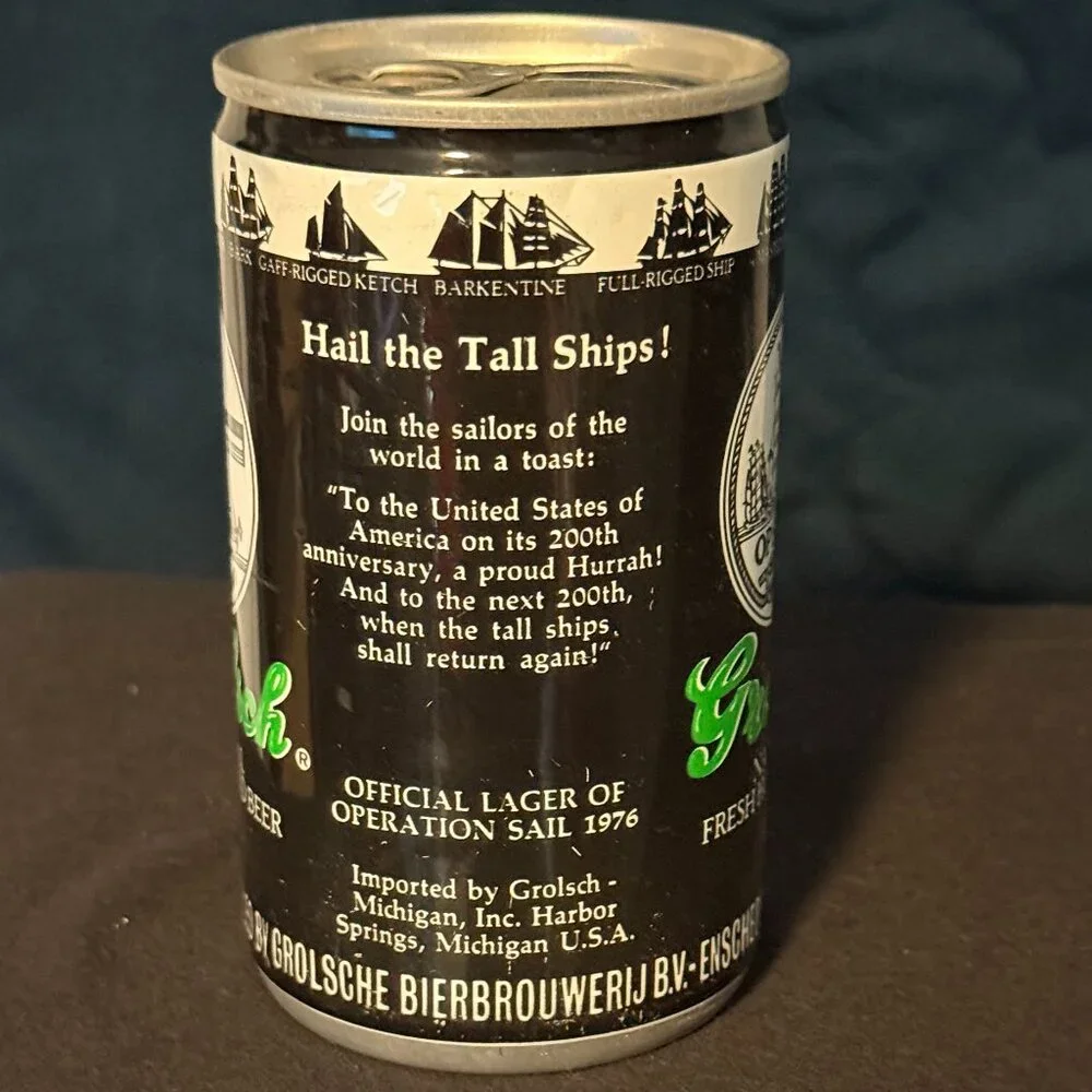 Grolsch vintage beer can